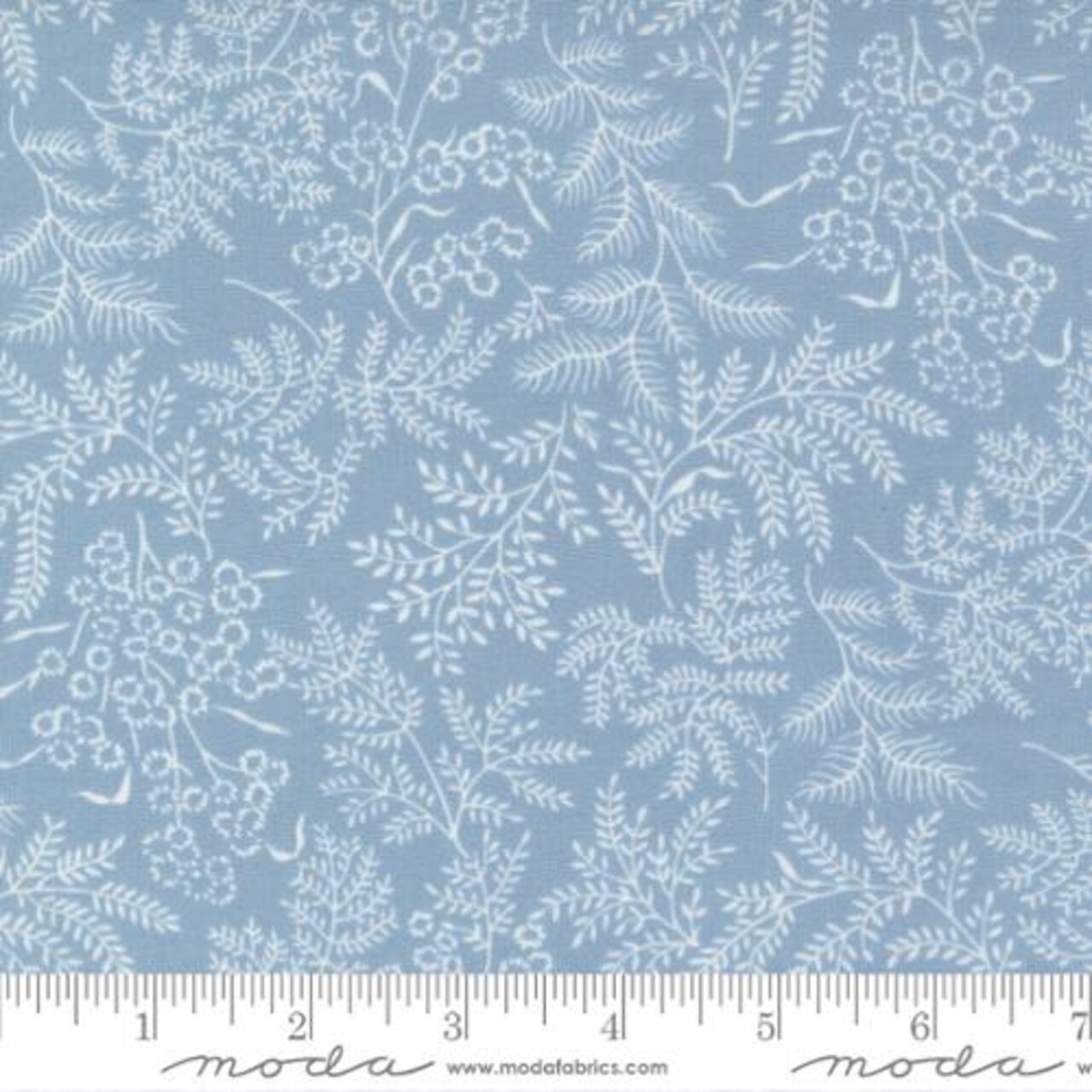 Fabric Moda Light Blue Sconset Landscape Nantucket Summer by the Quarter Yard 55261-24